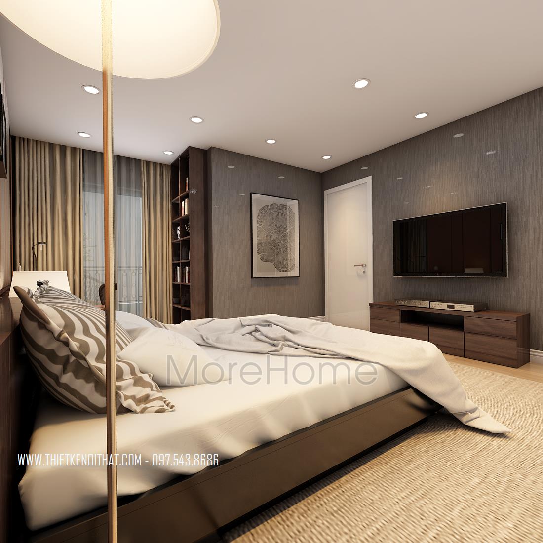 Thiết kế nội thất phòng ngủ khách sạn đẹp tại Hà Nội